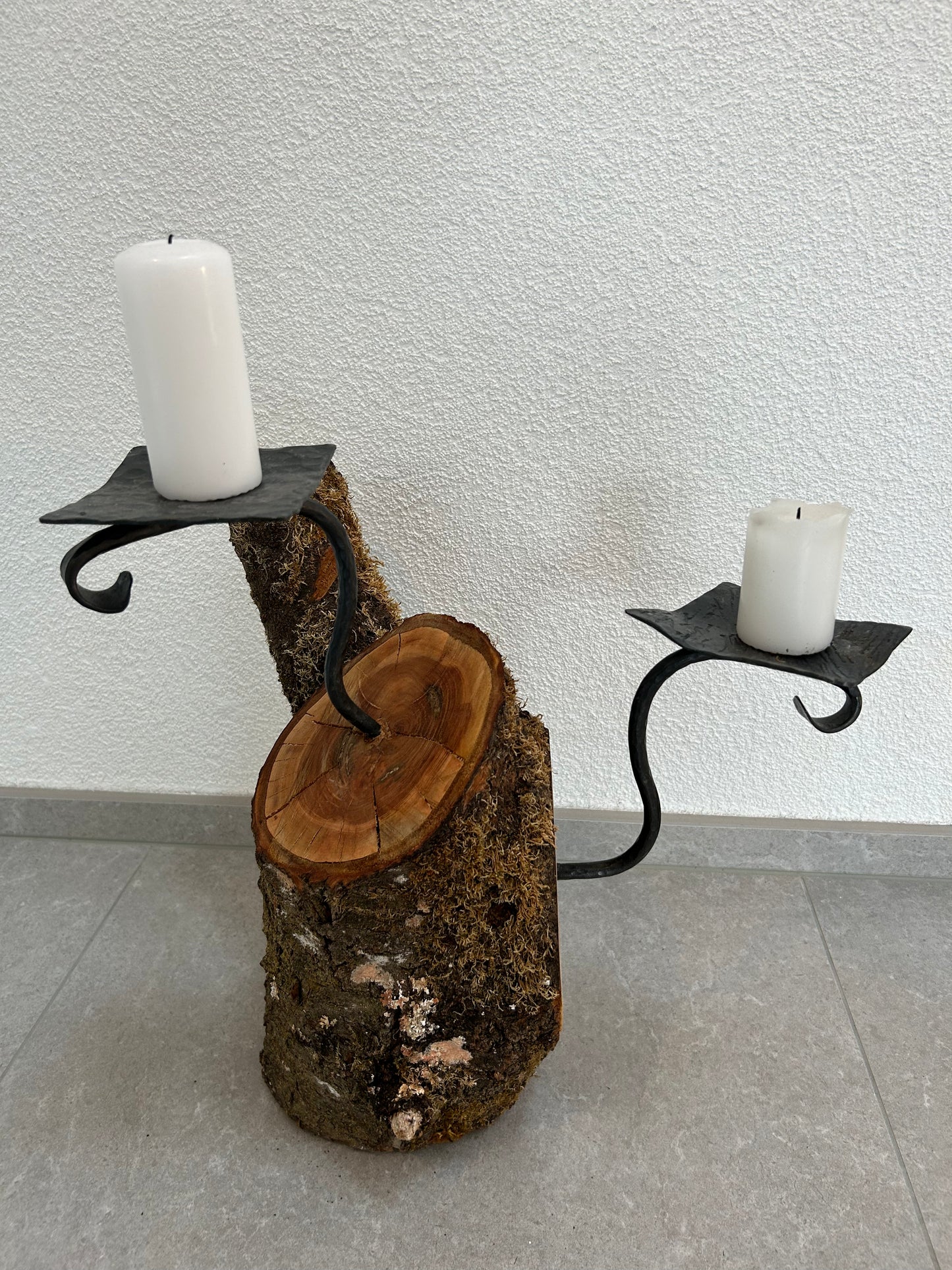 Holzkerzenständer Doppelarm, Nr. 78